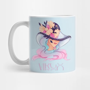 Virgo Zodiac Sign Beautiful Girl Mug